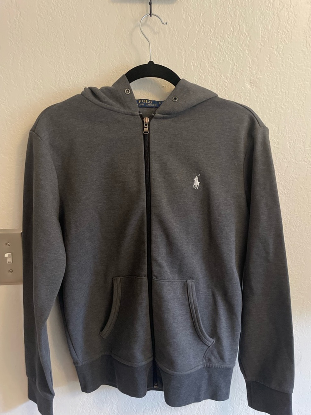 Polo by Ralph Lauren Dark Charcoal Zip-Up Hoodie